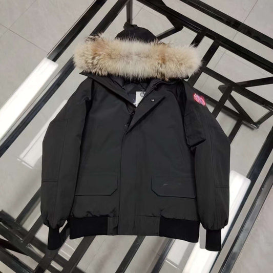 Black chilly parka