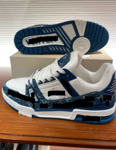 Blue/White signature shoe